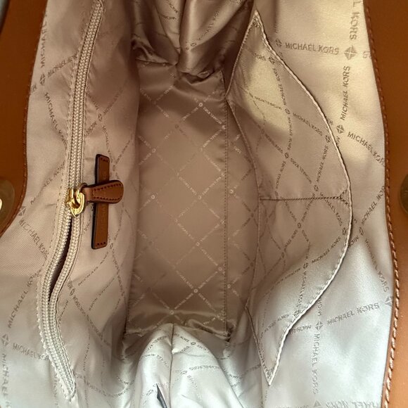 Michael Kors Brown Suede Hobo Bag – Gold Hardware - Picture 4 of 5